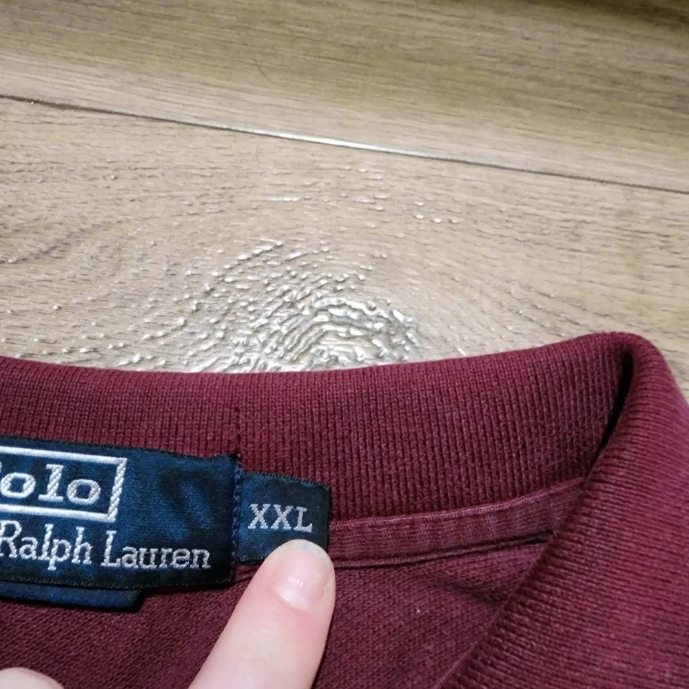 Polo Ralph Lauren Mens XXL Burgundy Maroon Short Sleeve Pique Polo Pony Logo